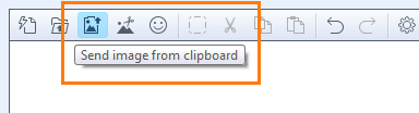 How to paste image from clipboard to chat