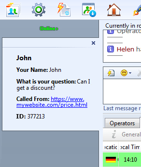 Customizable live chat tab Customizable live chat tab