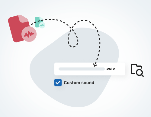 Custom sounds in agent app illustration