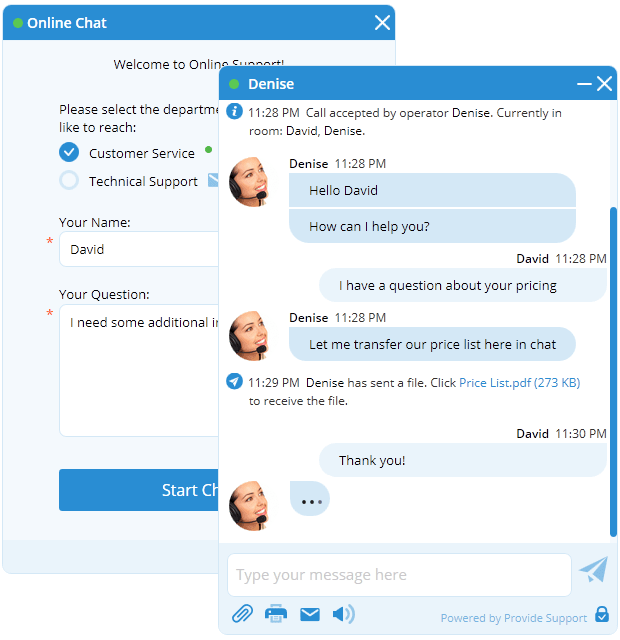 New embedded Live Chat Window preview New embedded Live Chat Window preview